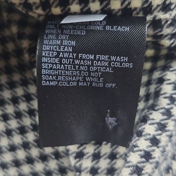 UNIQLO Men's Oversized Houndstooth Open Collar Flannel‎ Shirt Size Medium - Picture 10 of 10
